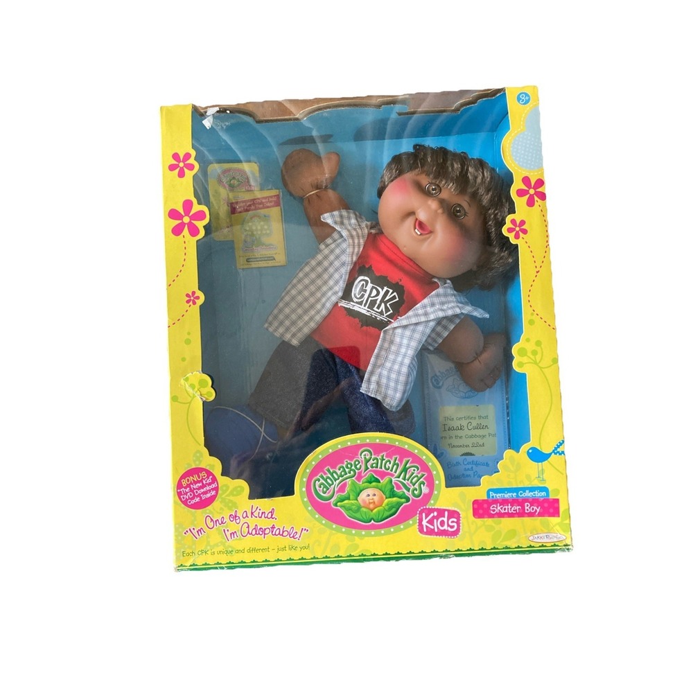 Cabbage Patch Kids Skater Boy New In Box 2011 Dark Skin Brown Hair & Eyes Rare